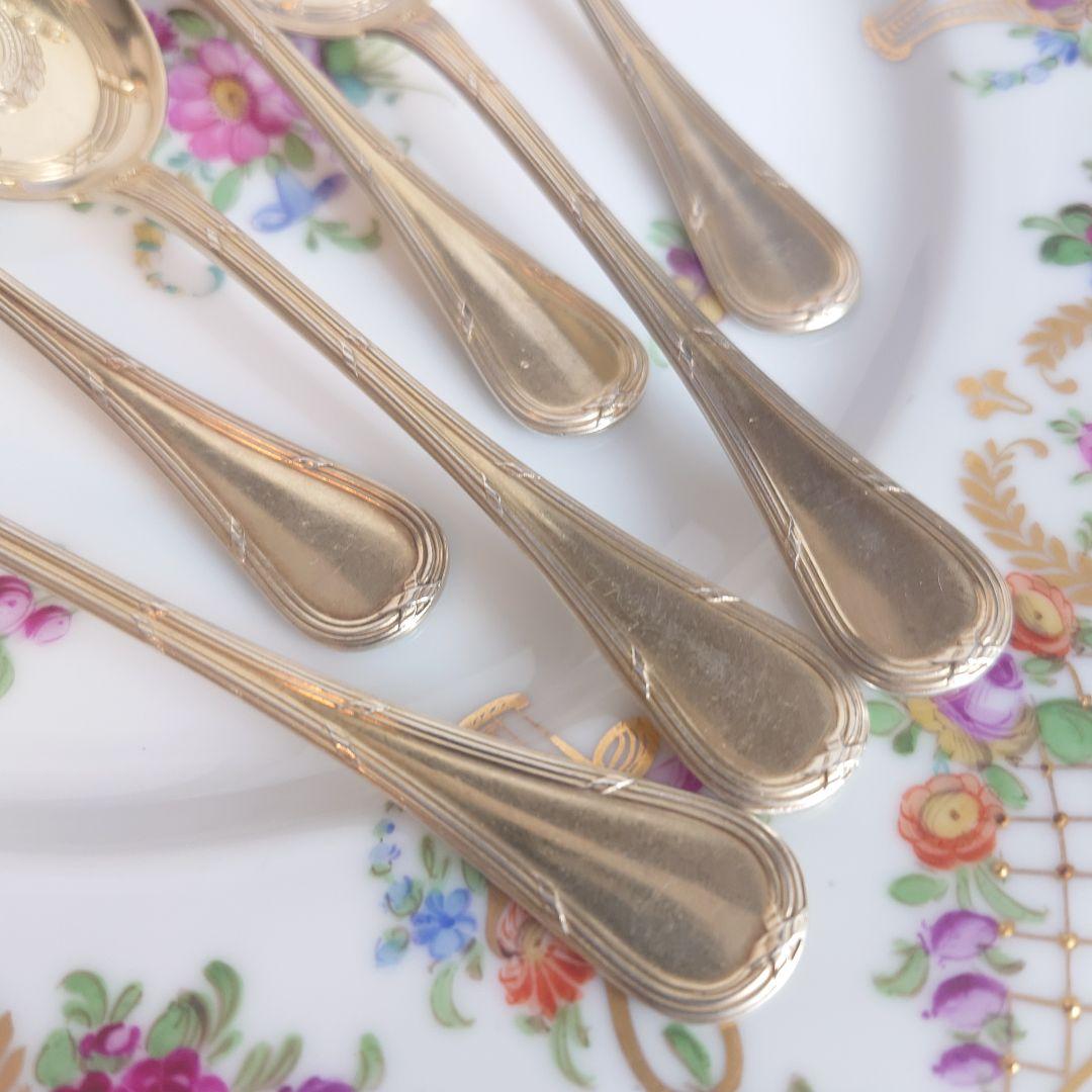 ピュイフォルカ　フランス　純銀　アイスクリームスプーン