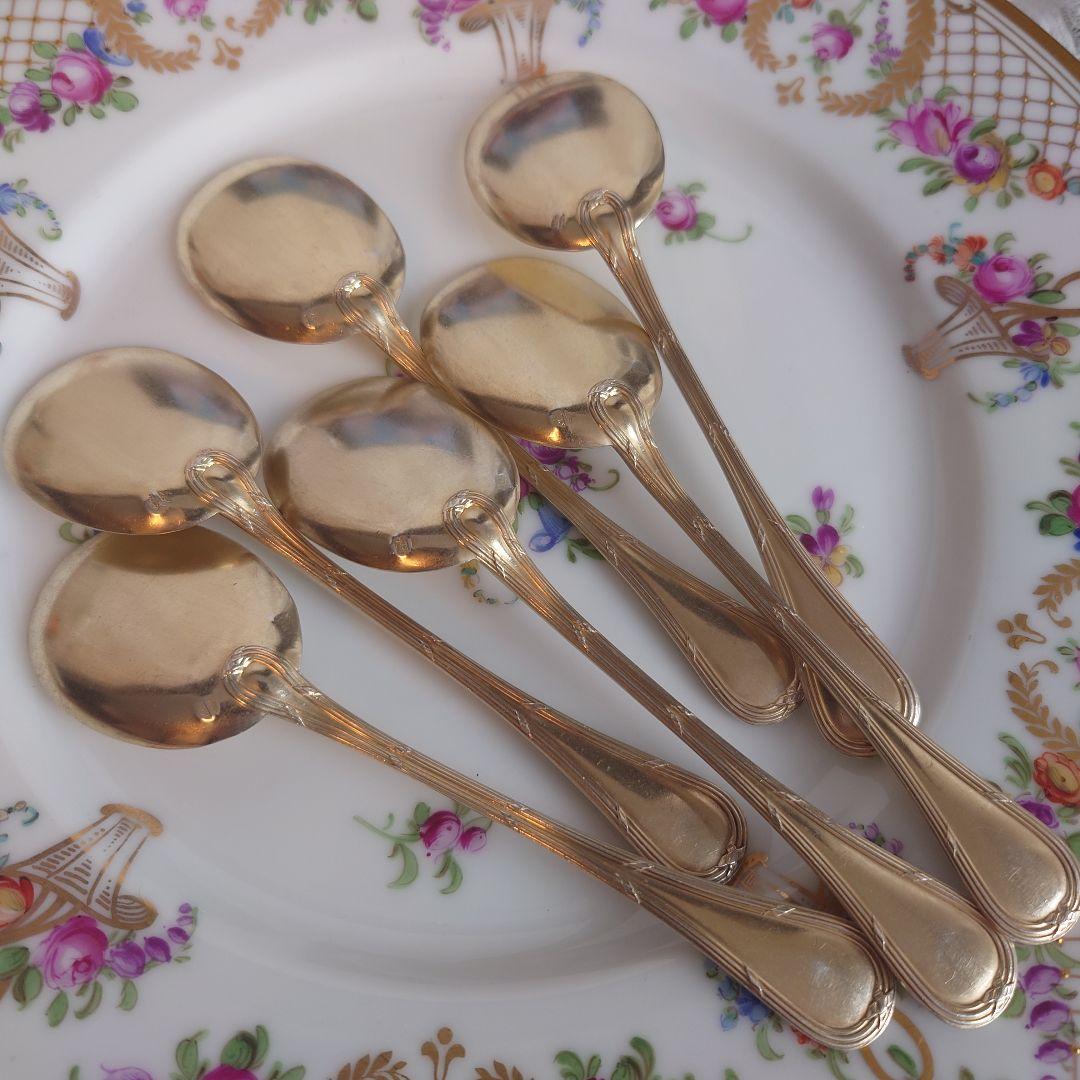 ピュイフォルカ　フランス　純銀　アイスクリームスプーン