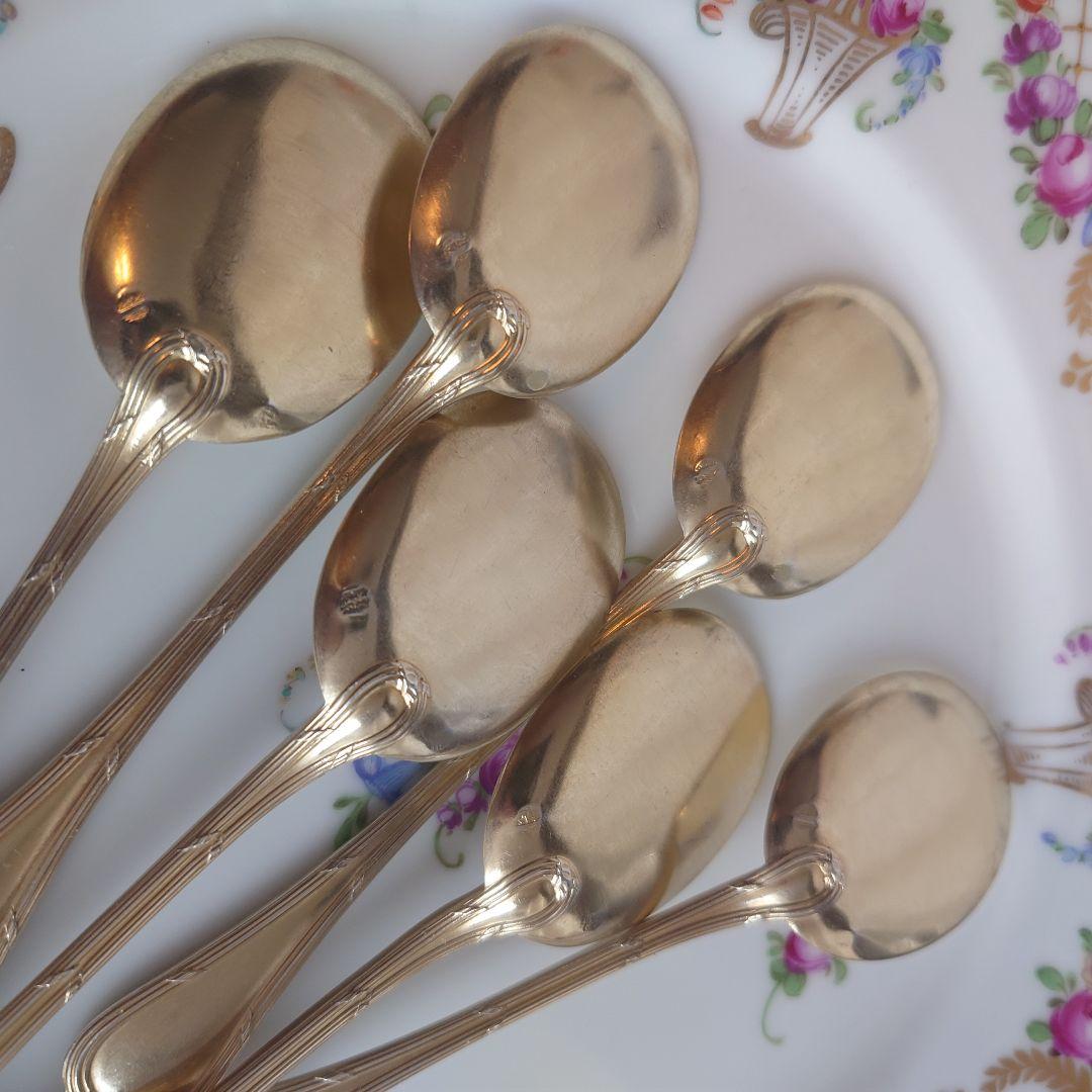 ピュイフォルカ　フランス　純銀　アイスクリームスプーン