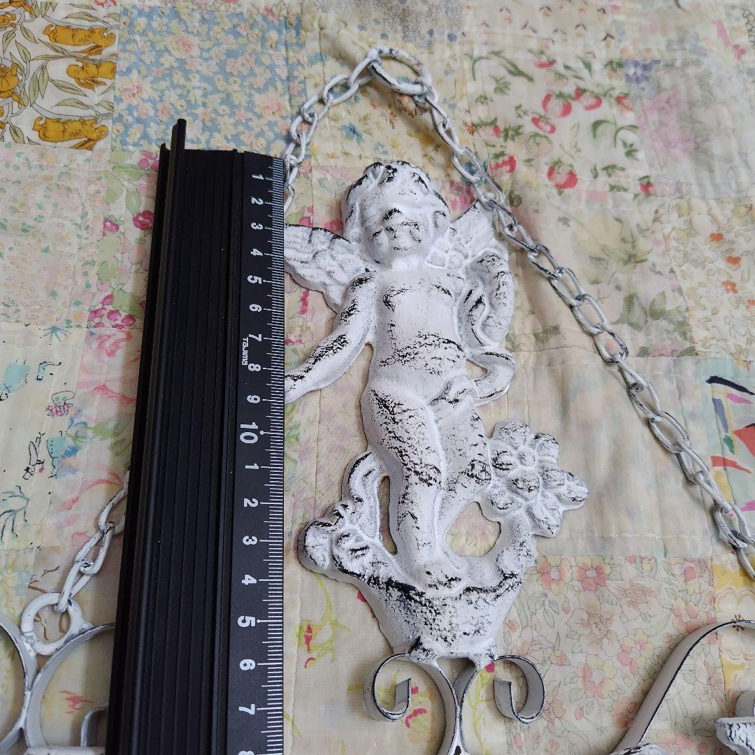 新品　アイアン製　エンジェルWELCOMEガーデンオーナメント雑貨 大型　天使