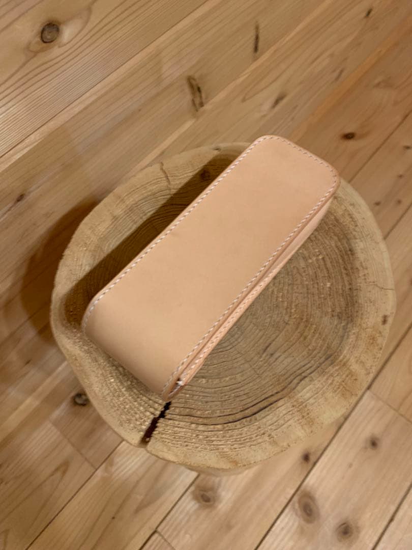 【オーダーメイド】メガネケース　サドルレザー　手縫い　キャンモア