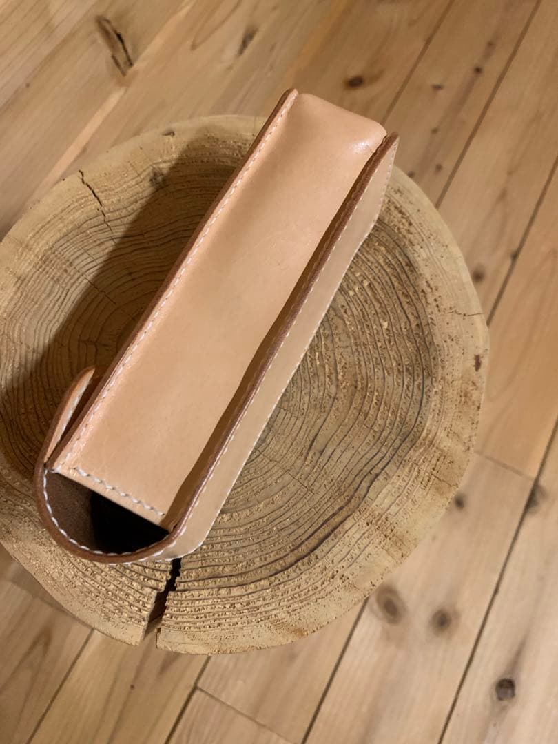 【オーダーメイド】メガネケース　サドルレザー　手縫い　キャンモア