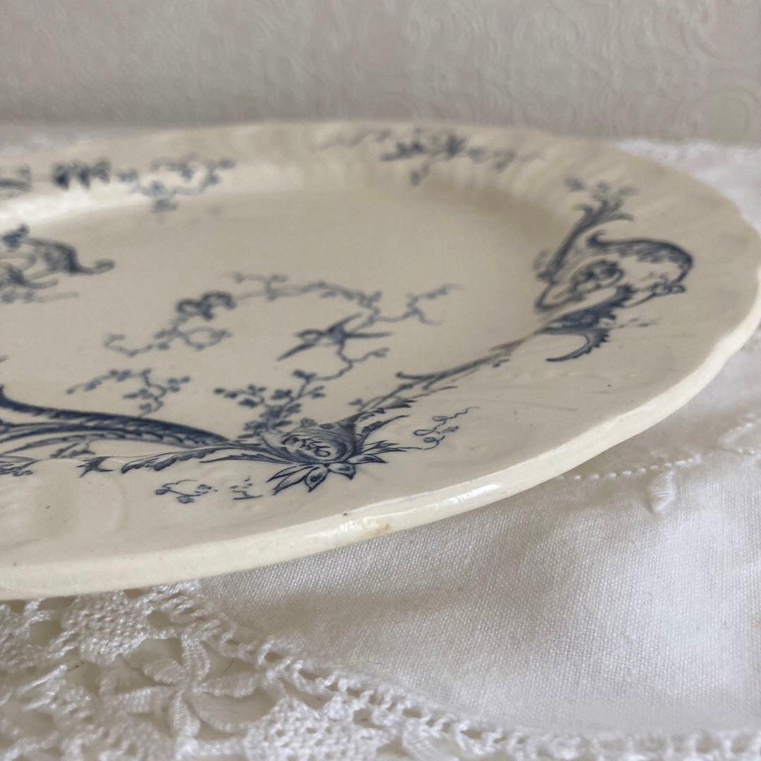 ♪フランスアンティーク Gien ジアン プレート 平皿 ランソー