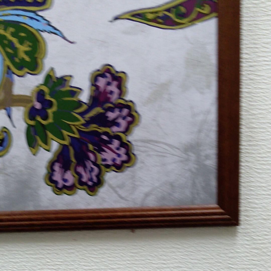 ポスター　タテ　特寸法　花　額装仕上げ品