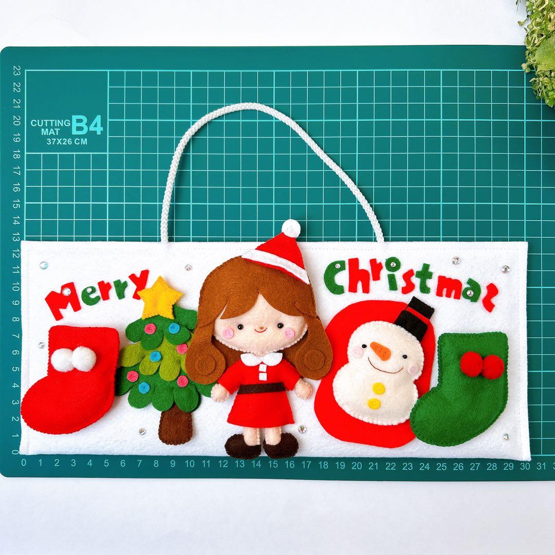 【額縁】Happyウェディング☆ウェルカムボードとクリスマス《フェルトリース》