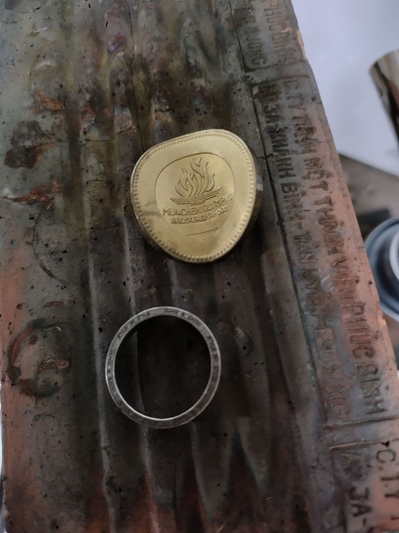 1972年ドイツ連邦共和国ミュンヘンオリンピック記念メダル＆1マルクリング