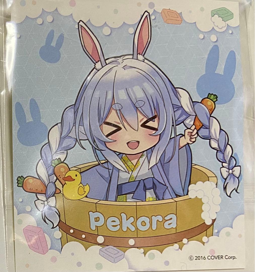 極楽湯 ホロライブ ぺこら ウケ狙いじゃないよっ♡ 桶人参♡ コースター