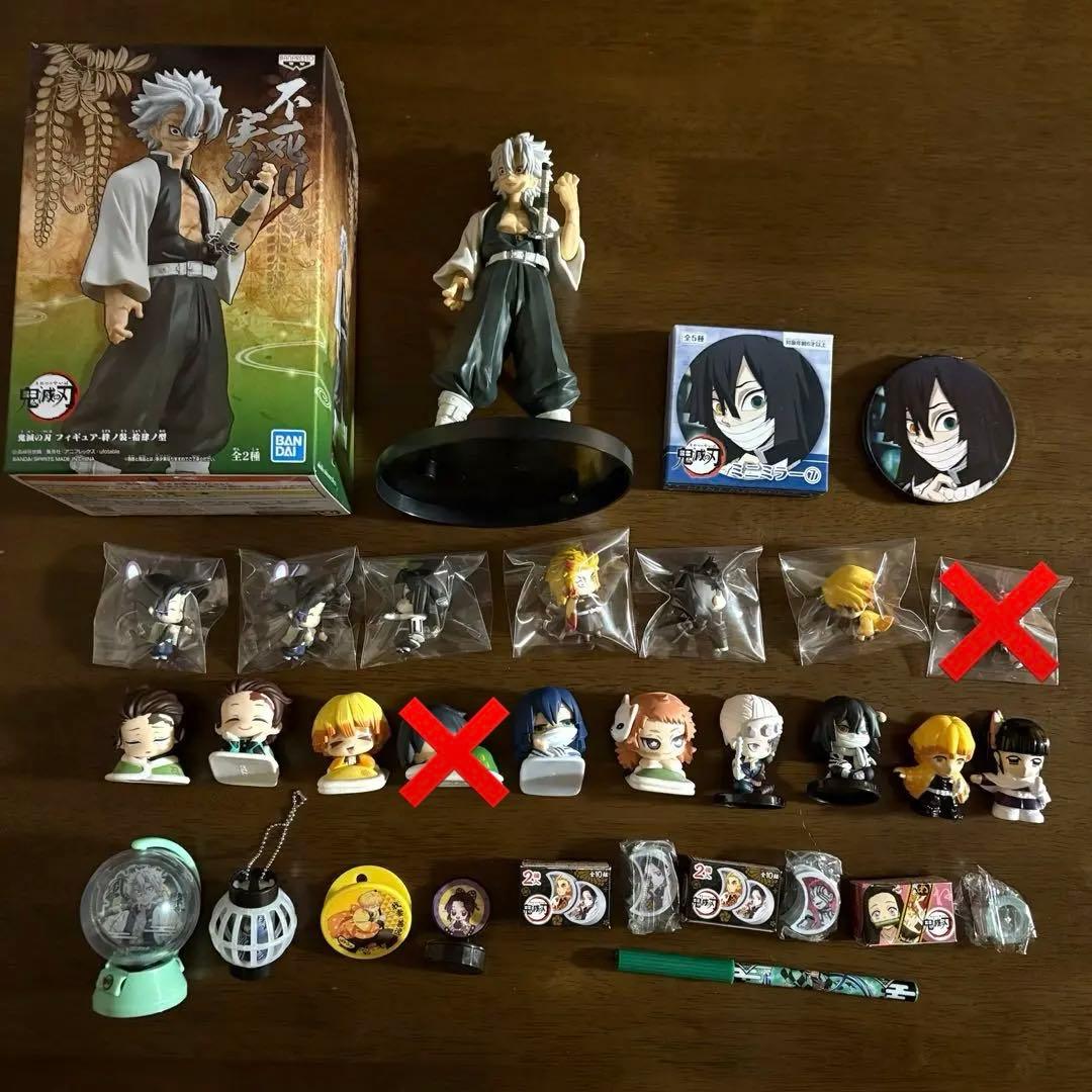 鬼滅の刃 デコステッカー おねむたん フィギュア 冨岡義勇 他 まとめ売り
