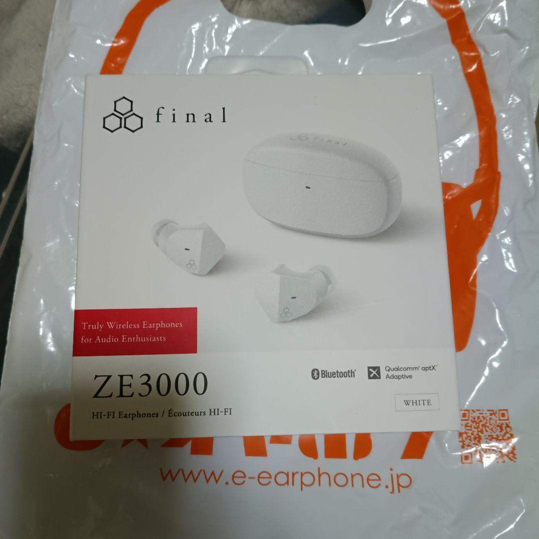 final ワイヤレスイヤホンZE3000 ホワイト