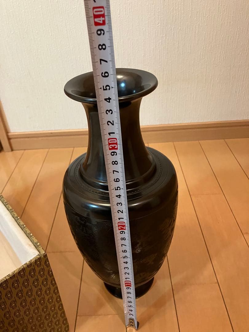 黒陶　中国　骨董品　龍花瓶