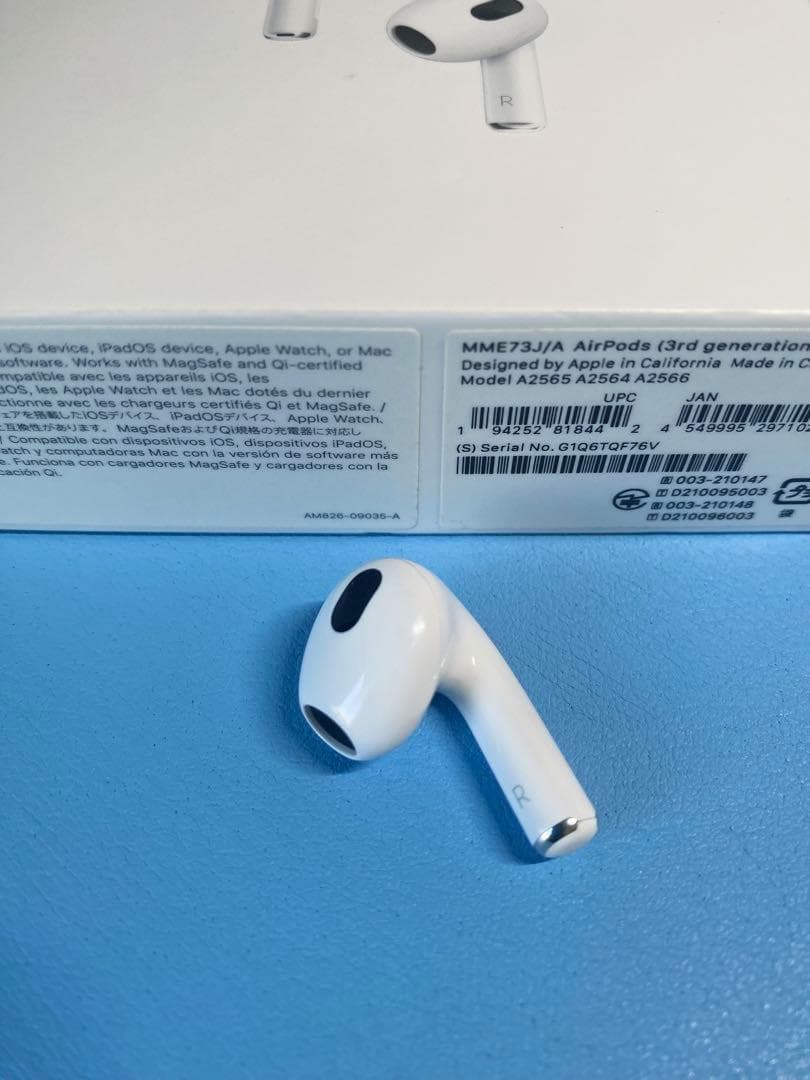 AirPods 第3世代 両耳のみ イヤホン A25642565 QCNV