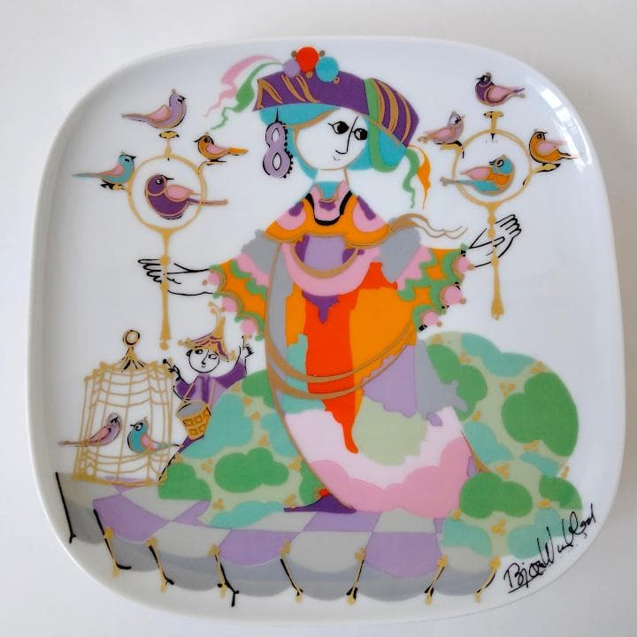 ローゼンタール コメディ・デル・アルテ 絵皿 2枚☆壁掛け皿 コメディデルアルテ