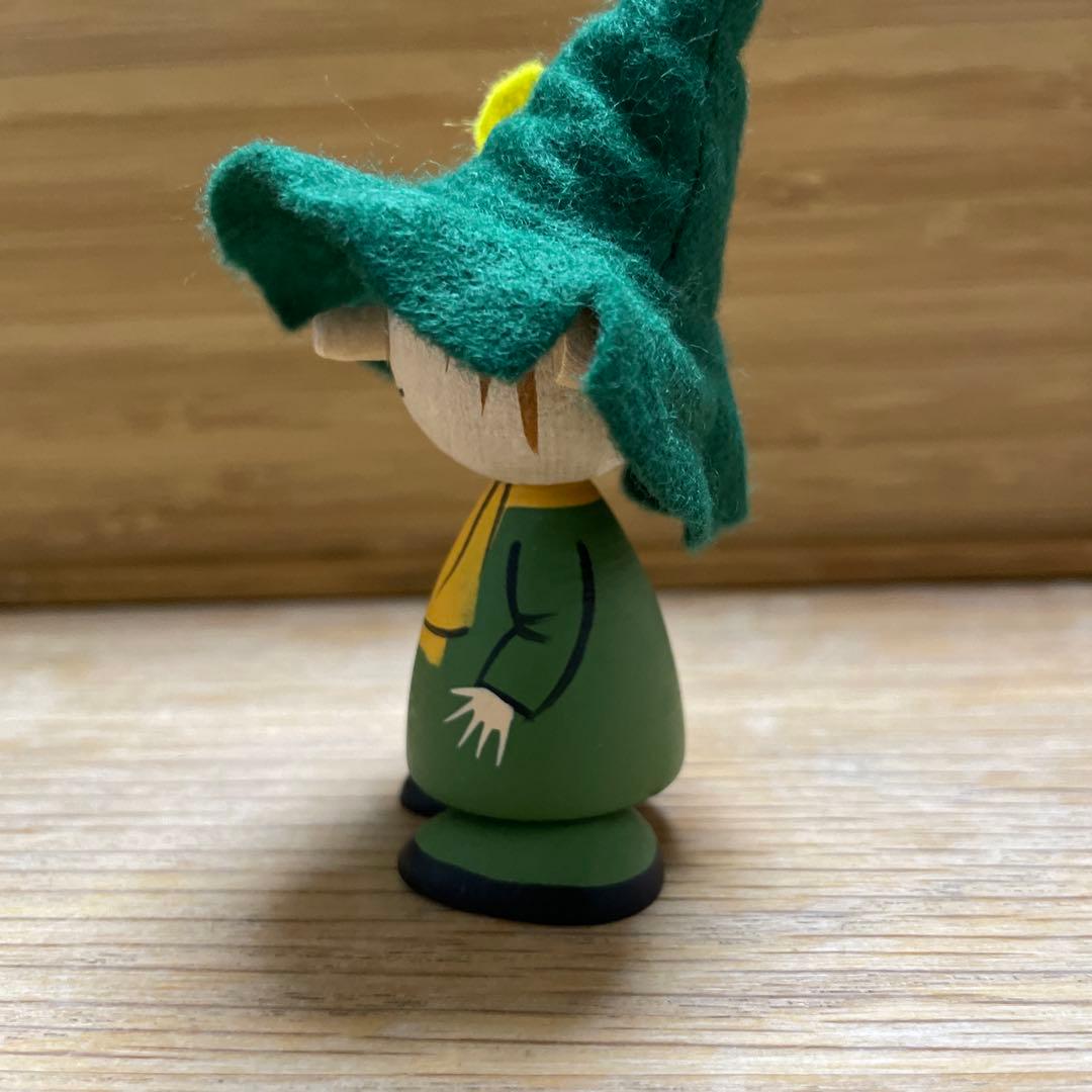 ムーミン スナフキン スヌスムムリケン ウッド フィギュア 美品 木製 レア