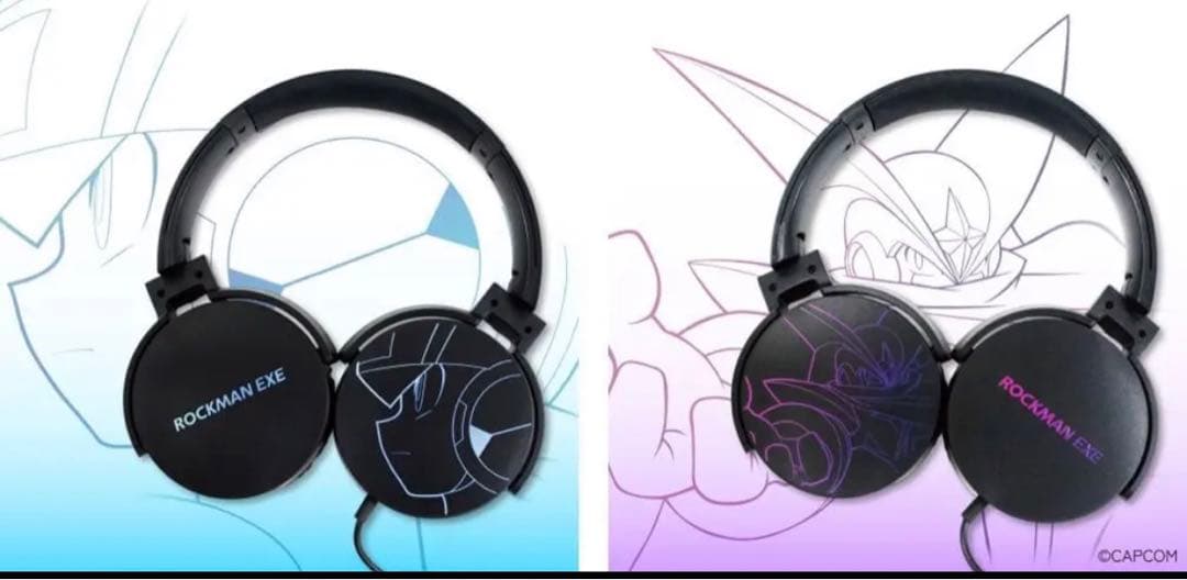 CAPCOM限定　ロックマンエグゼ　ヘッドフォン2種4点セット