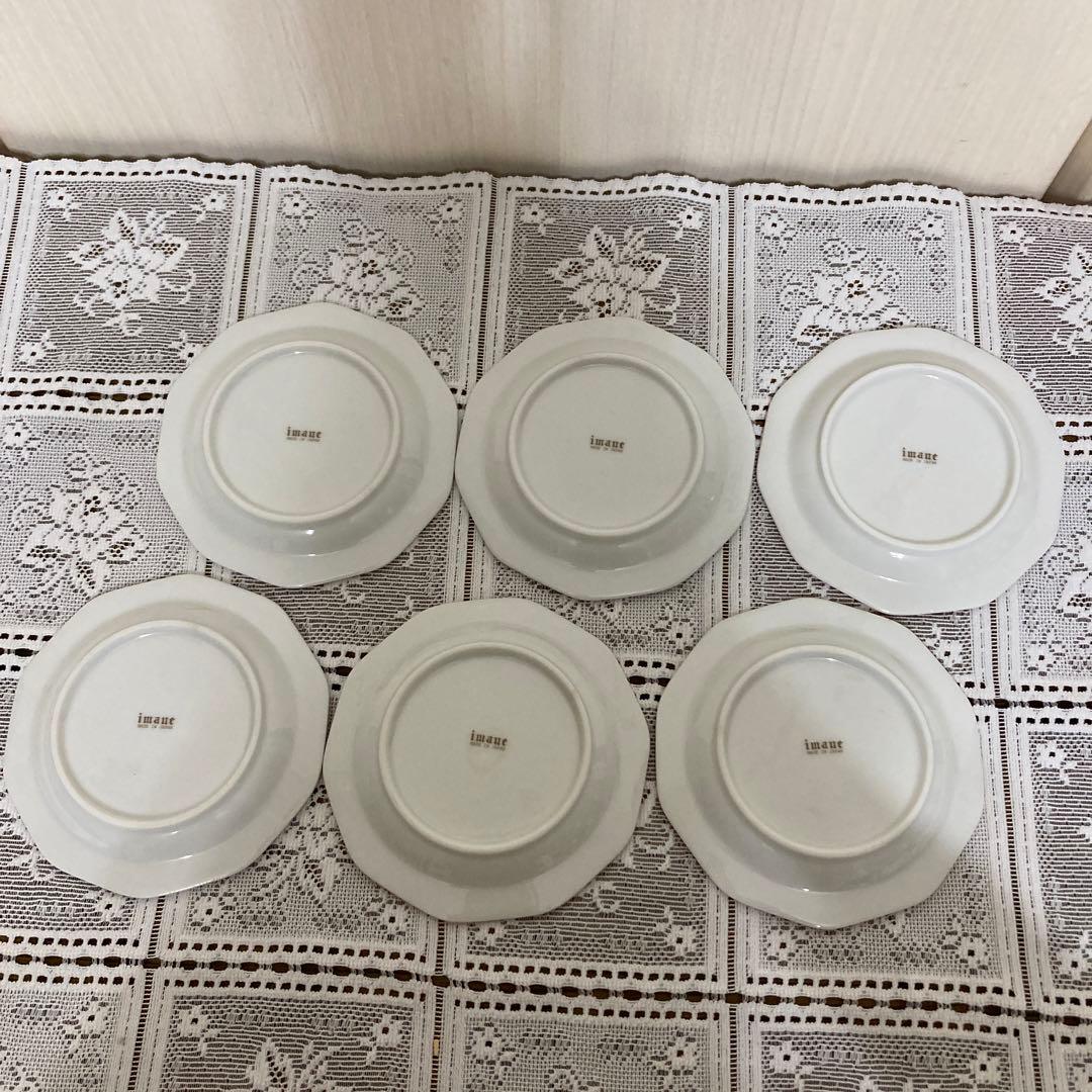 イマン　花柄１０角形小皿セット