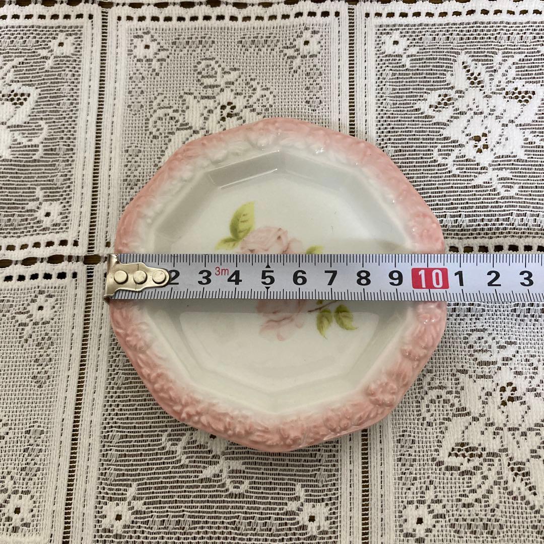 イマン　花柄１０角形小皿セット