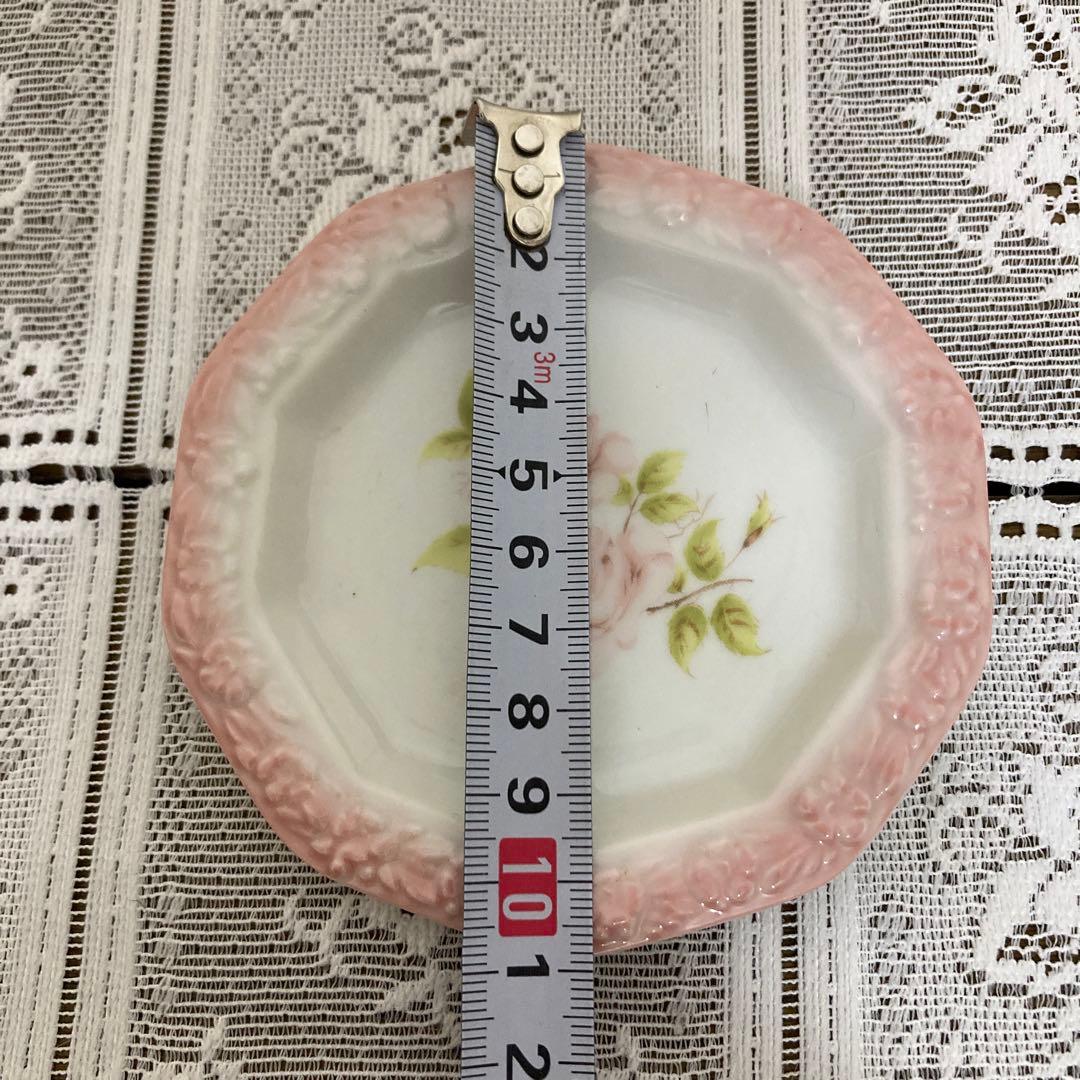 イマン　花柄１０角形小皿セット