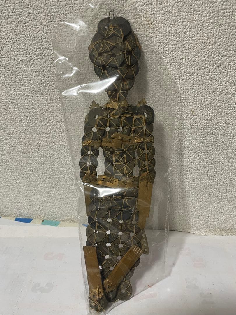 中国古錢　人形　置物　壁挂　古美術　アンティーク