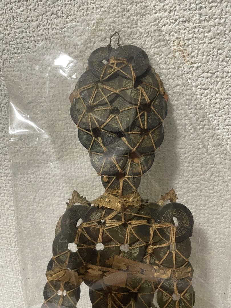 中国古錢　人形　置物　壁挂　古美術　アンティーク