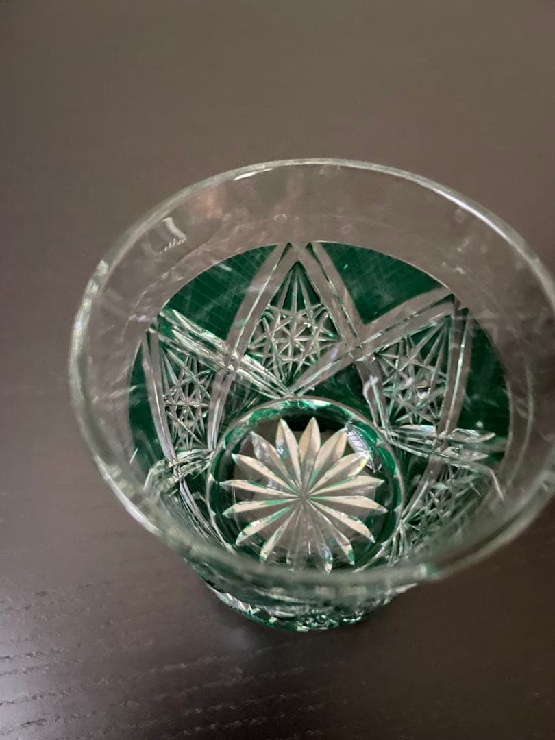 薩摩切子くもの巣タンブラー 伝統工芸品ツジガラス