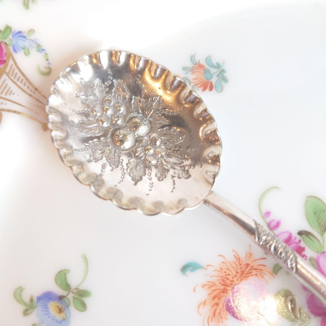 イギリス　ジャムスプーン　白蝶貝　マザーオブパール