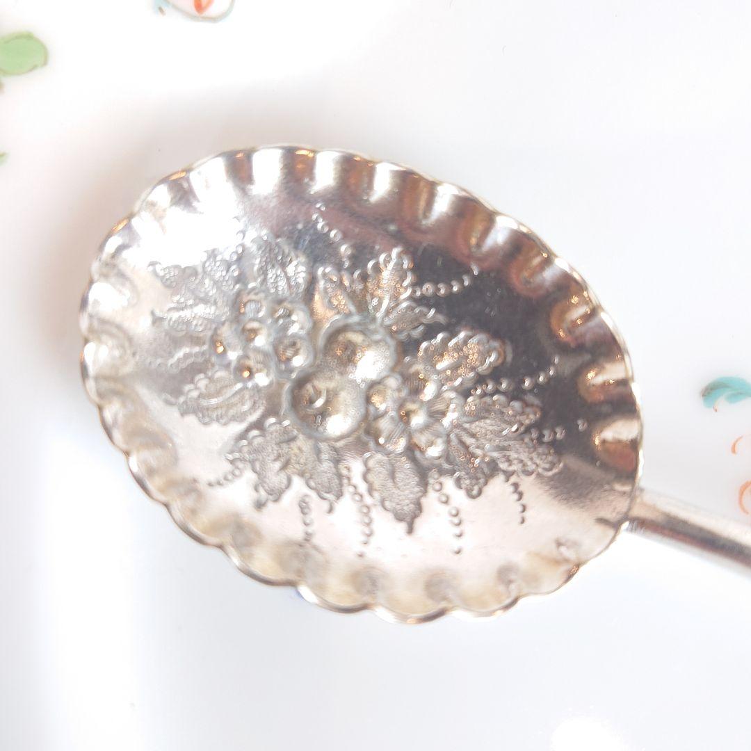 イギリス　ジャムスプーン　白蝶貝　マザーオブパール