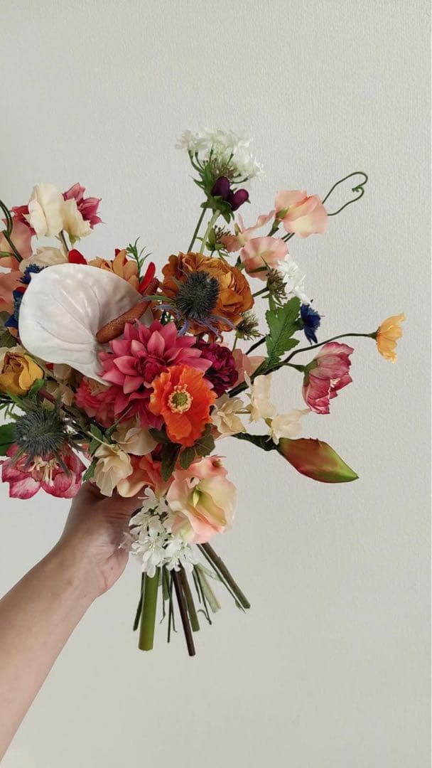 ブーケ　ブートニア　セット　前撮り　結婚式　造花