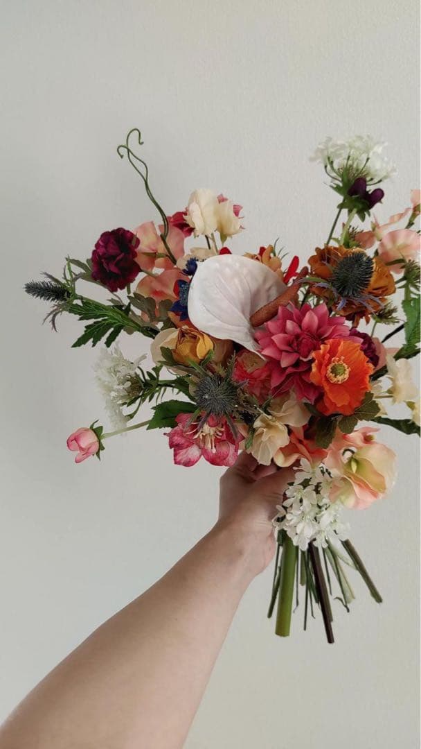 ブーケ　ブートニア　セット　前撮り　結婚式　造花