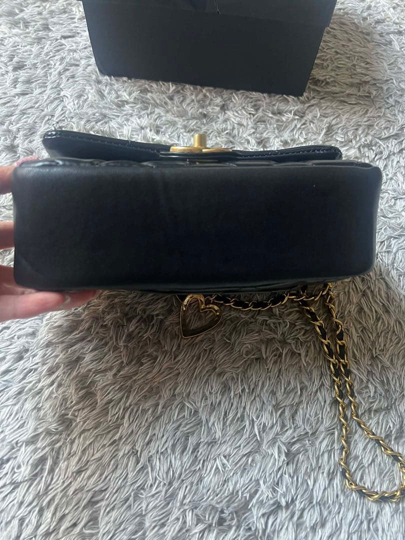 CHANEL シャネル ノベルティ　ハート　ショルダーバッグ チェーンバッグ