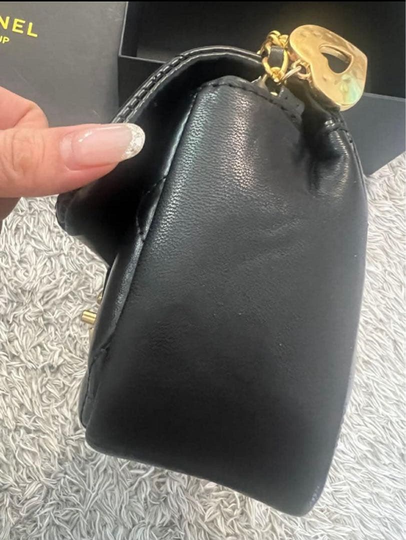 CHANEL シャネル ノベルティ　ハート　ショルダーバッグ チェーンバッグ