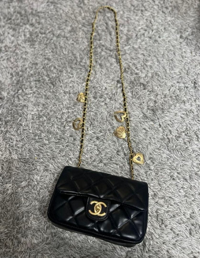 CHANEL シャネル ノベルティ　ハート　ショルダーバッグ チェーンバッグ