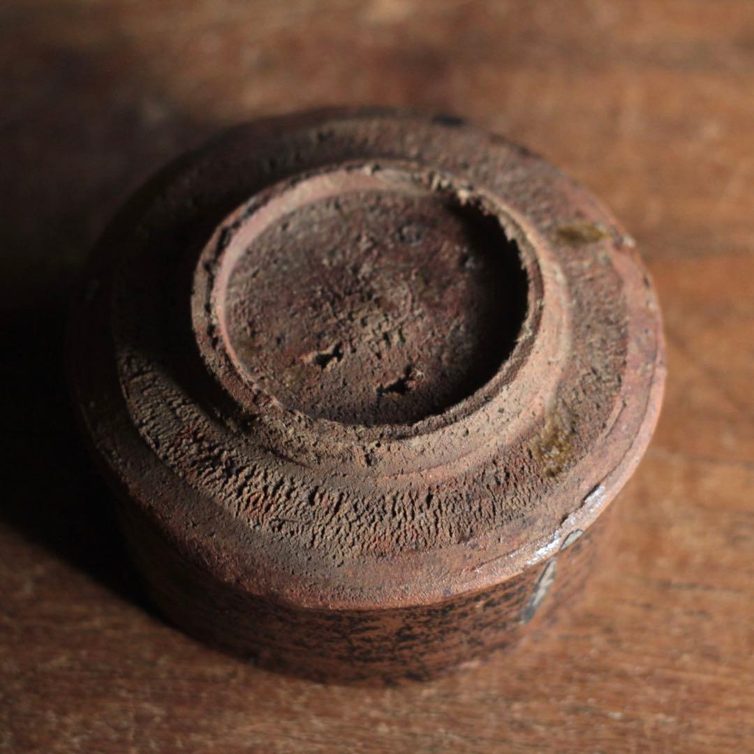 鉄釉 半筒 茶碗 野香炉 古美術 古道具 アンティーク