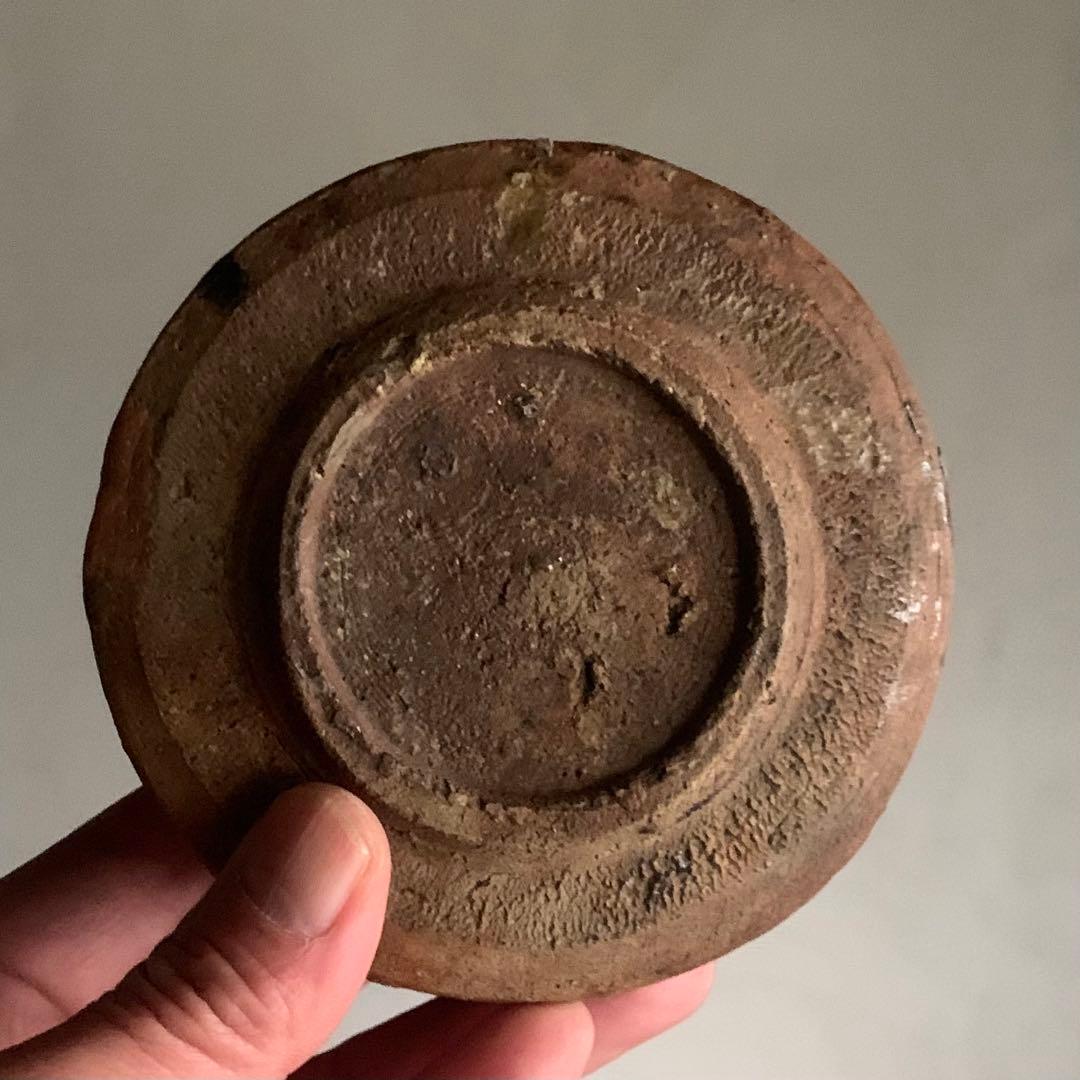 鉄釉 半筒 茶碗 野香炉 古美術 古道具 アンティーク