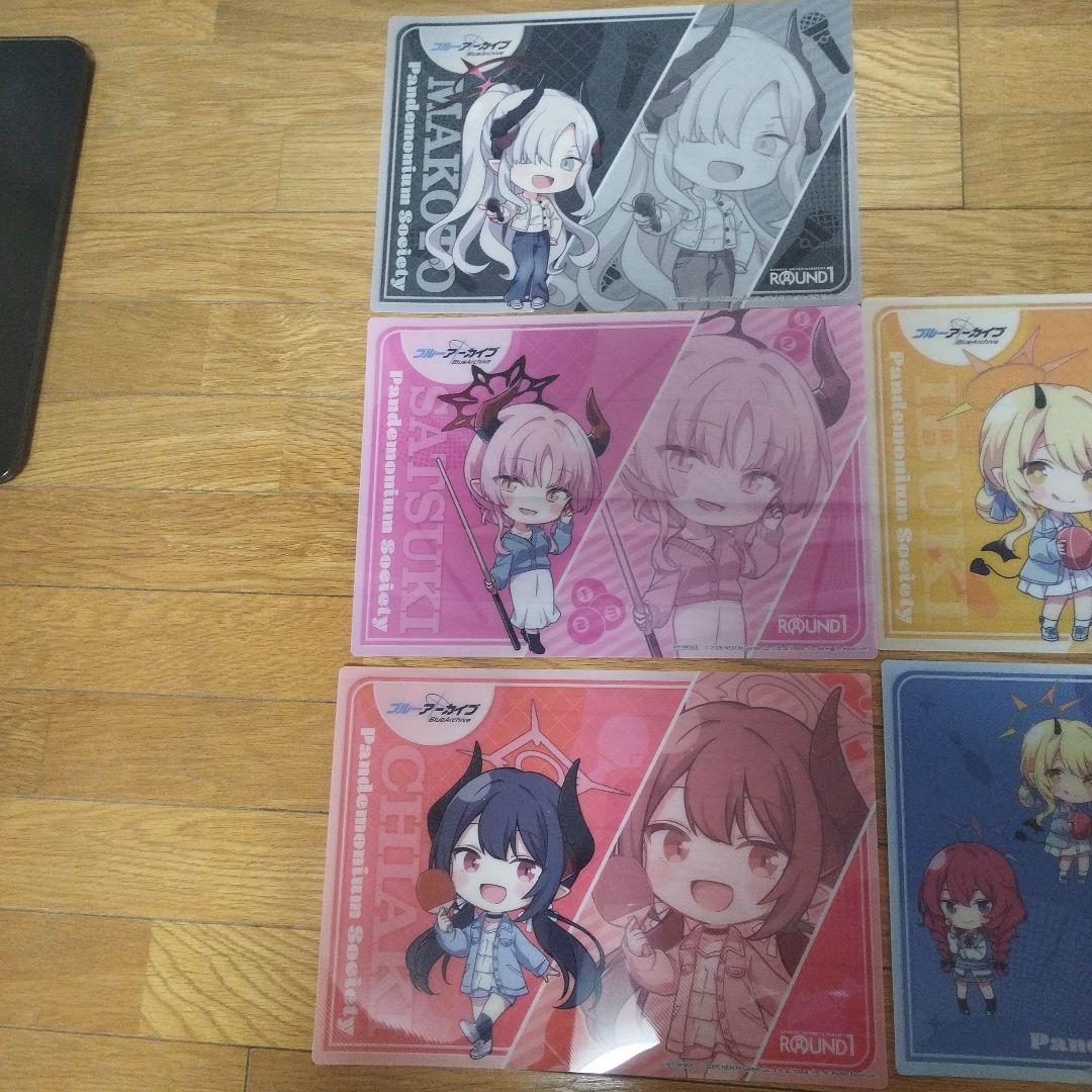 ROUND1 ブルーアーカイブ b4シート 5枚セット