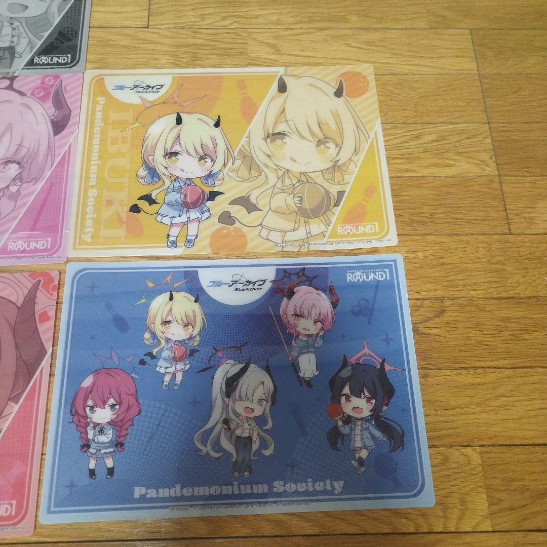 ROUND1 ブルーアーカイブ b4シート 5枚セット