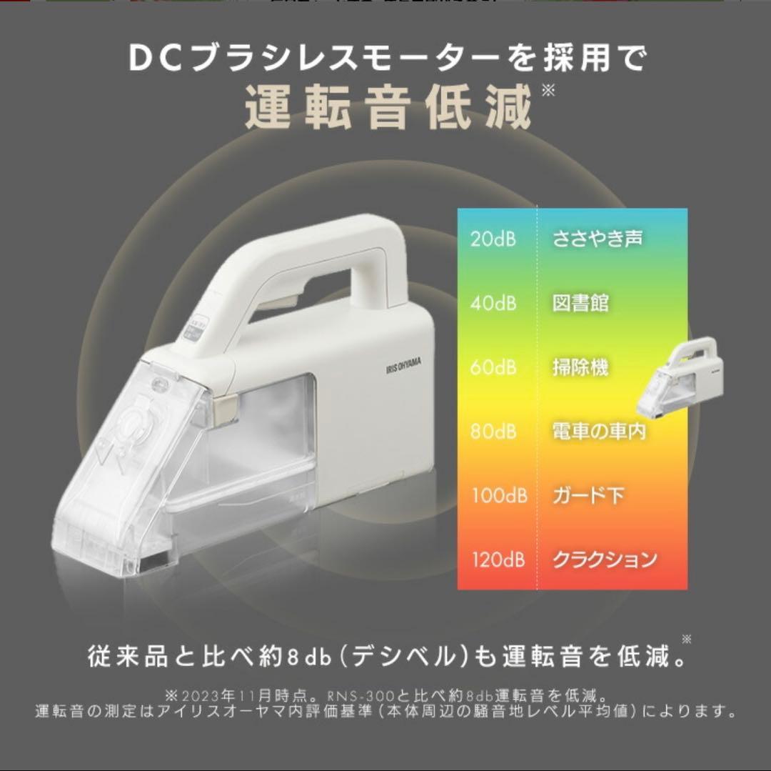 アイリスオーヤマ リンサークリーナー RNS-B200D-HW ハンディタイプ