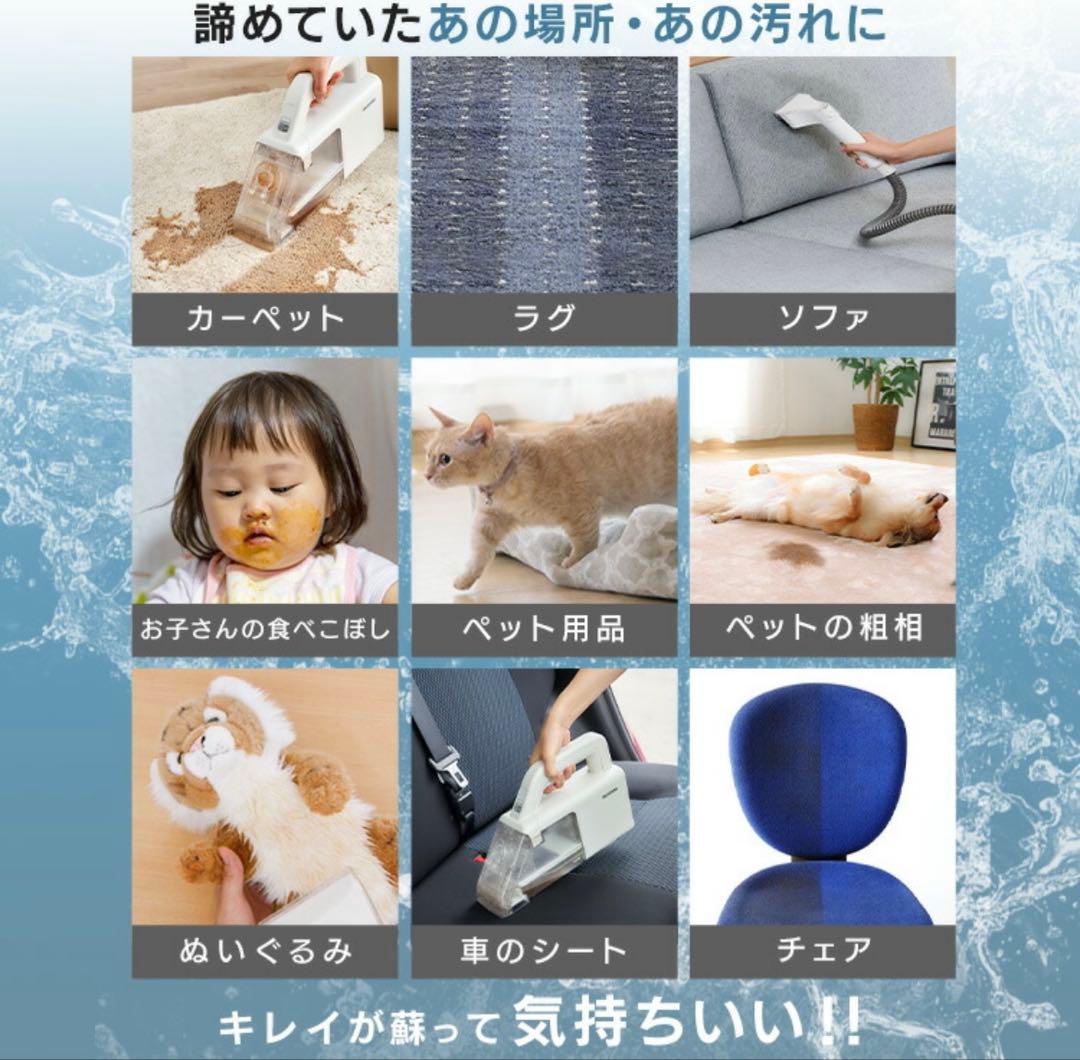 アイリスオーヤマ リンサークリーナー RNS-B200D-HW ハンディタイプ