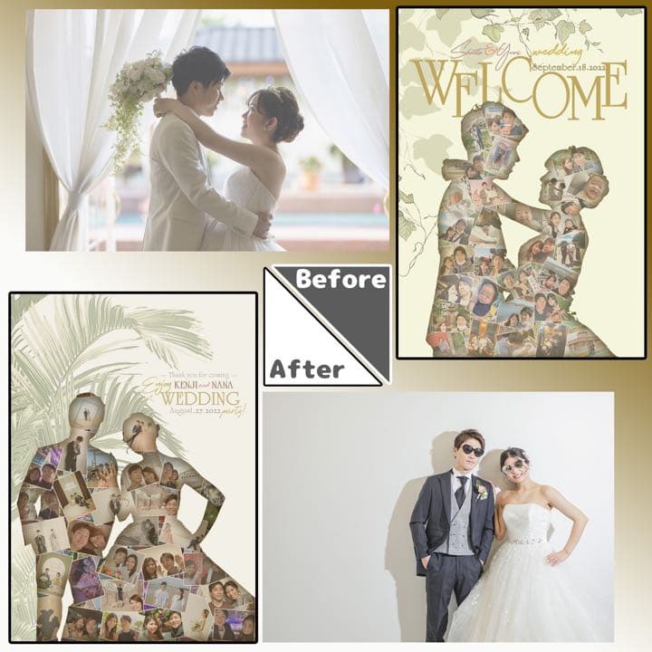 ウェルカムボード ウェルカムスペース 結婚祝い 子育て感謝状 結婚式 21