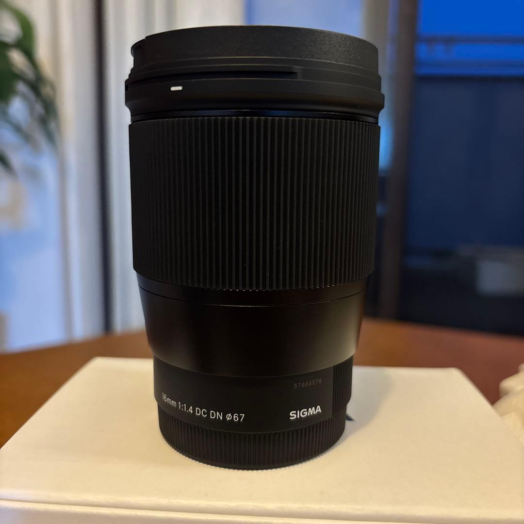 SIGMA16mm F1.4 DC DN レンズ　新品同様