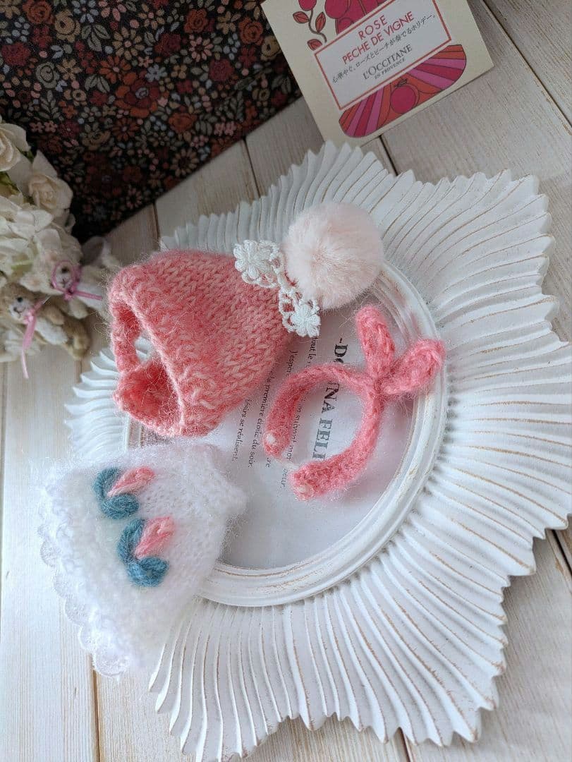 *Rutile*　ポンポンピクシ―帽子セット/3点　①　+3点