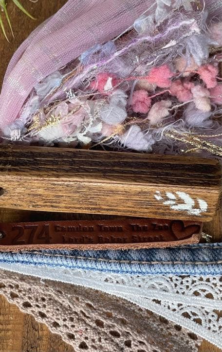 No.21ピンクかわ(* ॑꒳ ॑*)wood☺︎キーホルダー