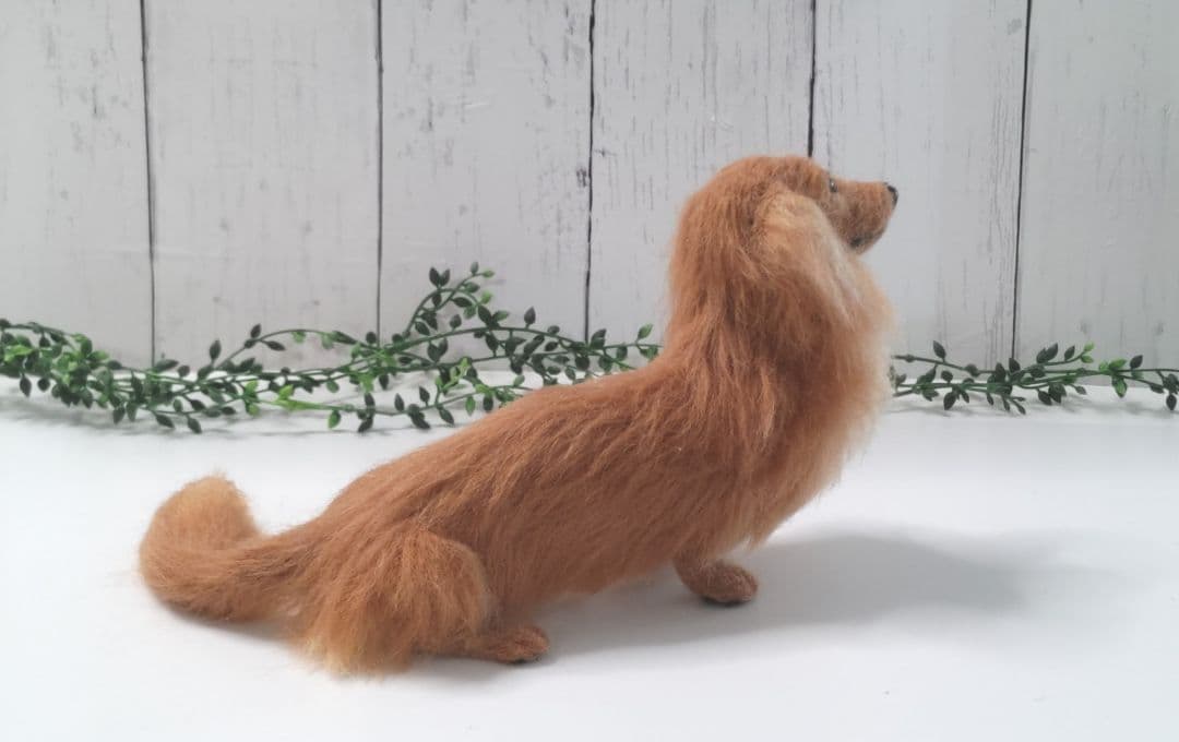 ミニチュアダックス♡レッド♡羊毛フェルト♡ハンドメイド♪