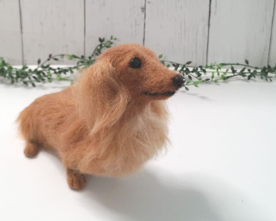 ミニチュアダックス♡レッド♡羊毛フェルト♡ハンドメイド♪