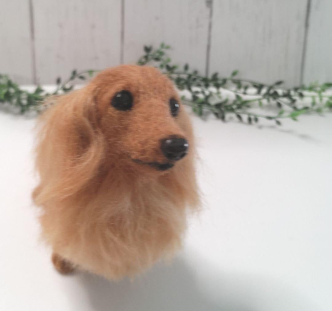 ミニチュアダックス♡レッド♡羊毛フェルト♡ハンドメイド♪