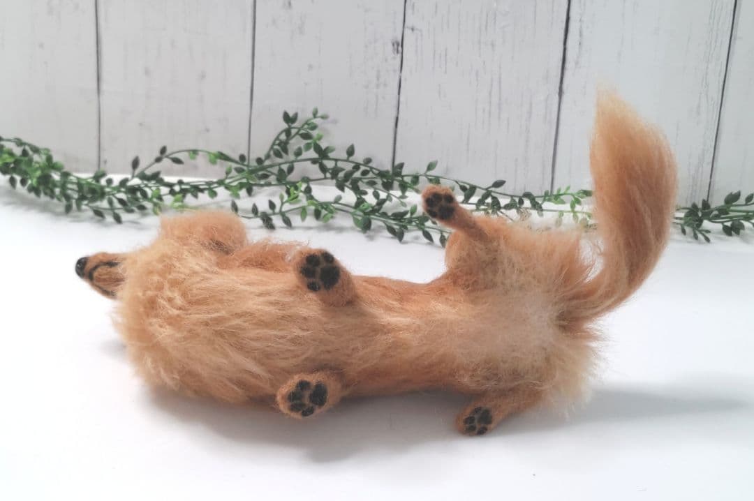 ミニチュアダックス♡レッド♡羊毛フェルト♡ハンドメイド♪