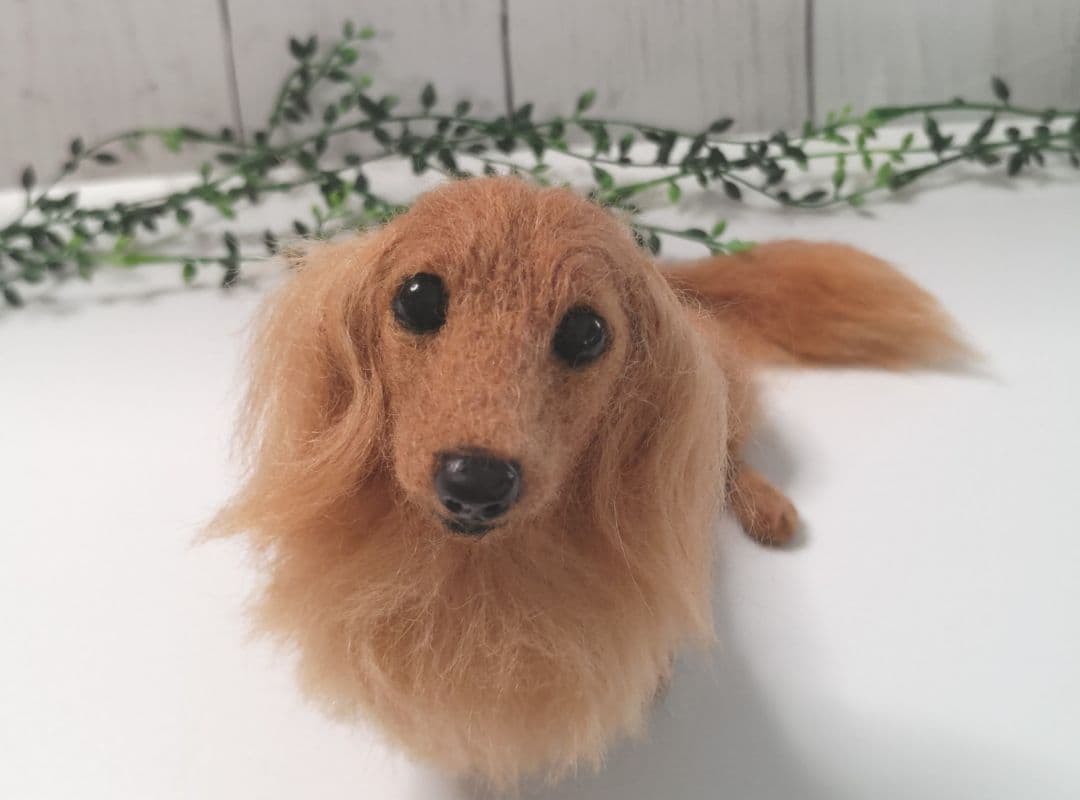 ミニチュアダックス♡レッド♡羊毛フェルト♡ハンドメイド♪