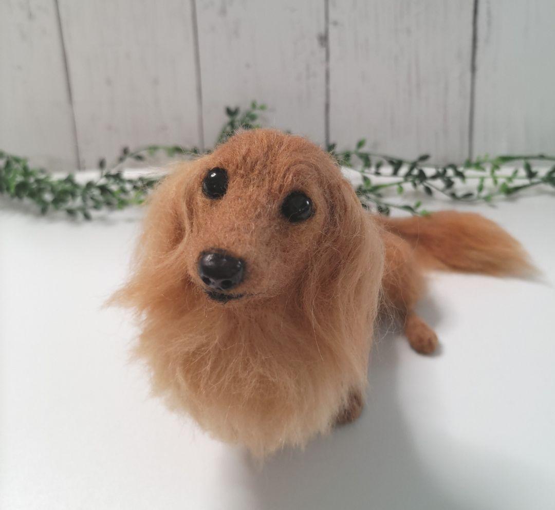 ミニチュアダックス♡レッド♡羊毛フェルト♡ハンドメイド♪