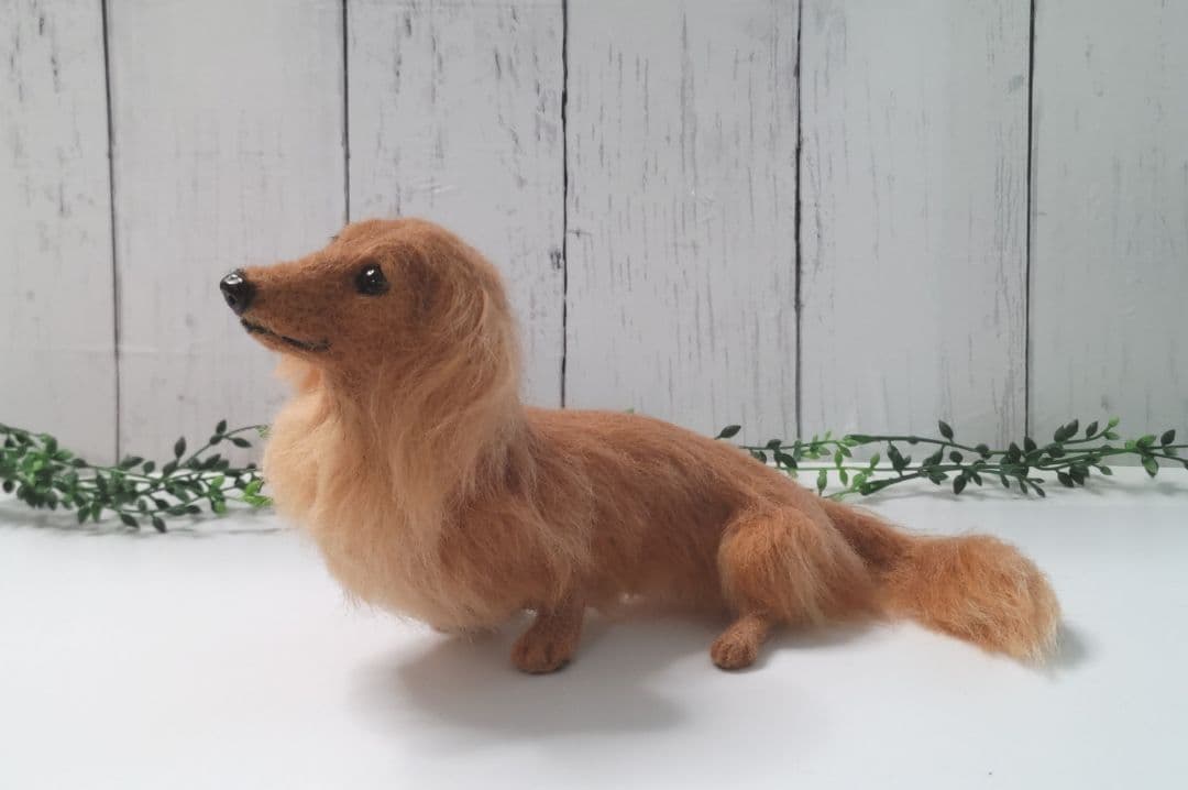 ミニチュアダックス♡レッド♡羊毛フェルト♡ハンドメイド♪