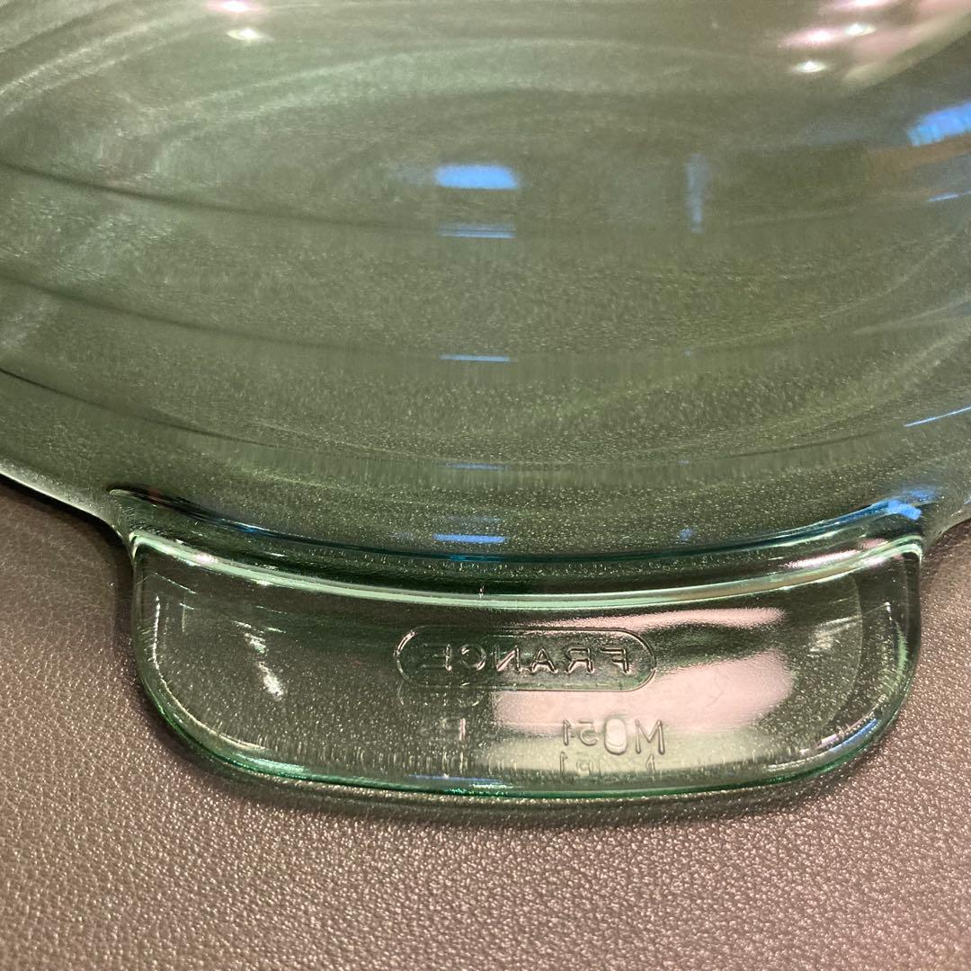 【希少⭐︎グリーン】 パイレックス　ガラス両手鍋 29cm 長期保管品 箱無し