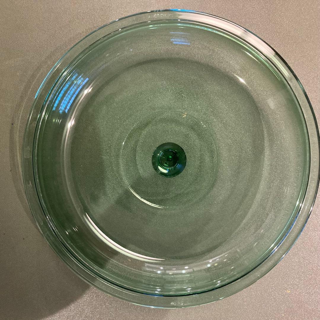 【希少⭐︎グリーン】 パイレックス　ガラス両手鍋 29cm 長期保管品 箱無し